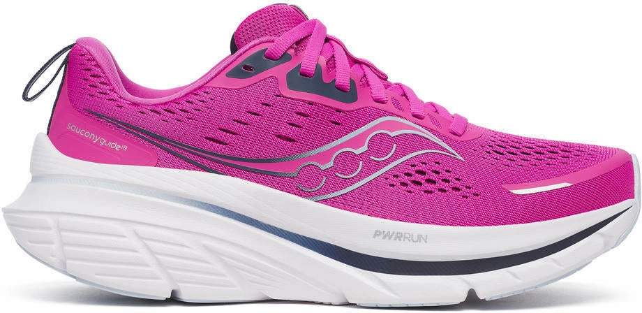 Saucony Guide 18 Womens Running Shoes - Pink Running Marathon Shoes