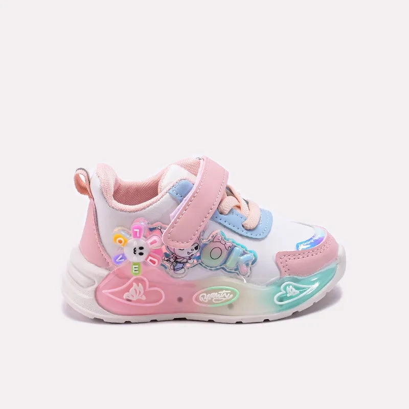 Pink Jogger Shoes for Baby 0750318 Flat Shoes And Lower Back Pain