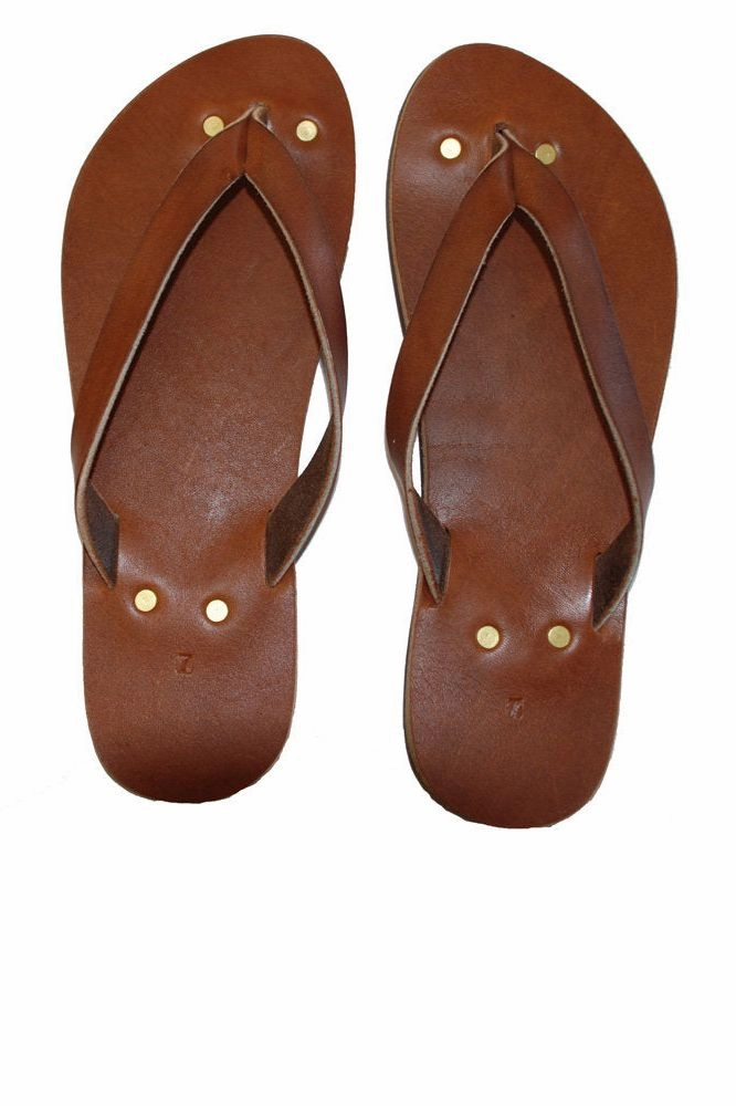 Scalloped Flip Flops Penny Lane Flip Flops in Original Leather