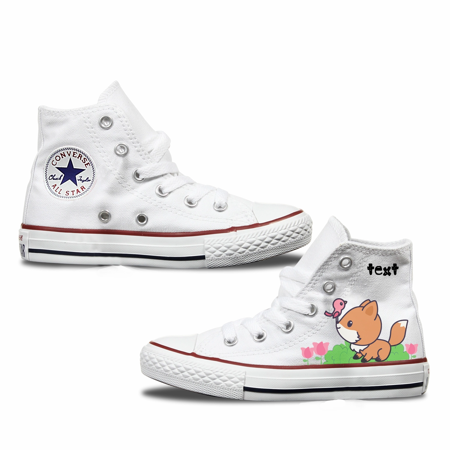 Best Slip On Fox Kids Personalised Converse