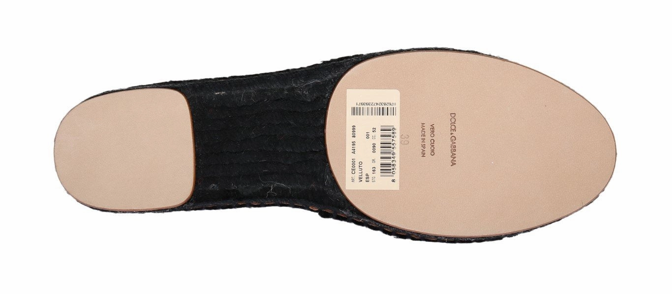 Flat Dance Shoes Ballroom Black Velvet Flats Espadrilles Shoes