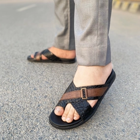 Uggs Chestnut Slippers LS Pure leather Handmade Stepwise Chappal LS-160