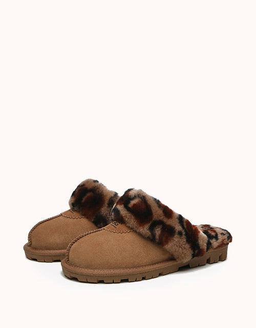 AUSTRALIAN SHEPHERD Leopard Print Slipper Wally Slippers