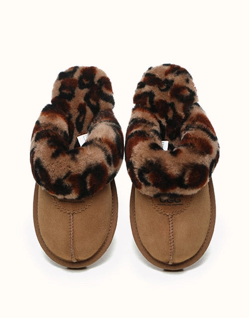Baby Bunny Slippers AUSTRALIAN SHEPHERD Leopard Print Slipper