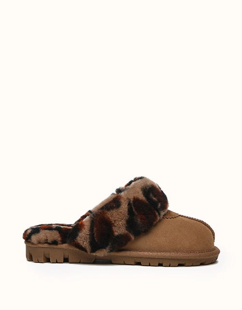 Football Slippers AUSTRALIAN SHEPHERD Leopard Print Slipper