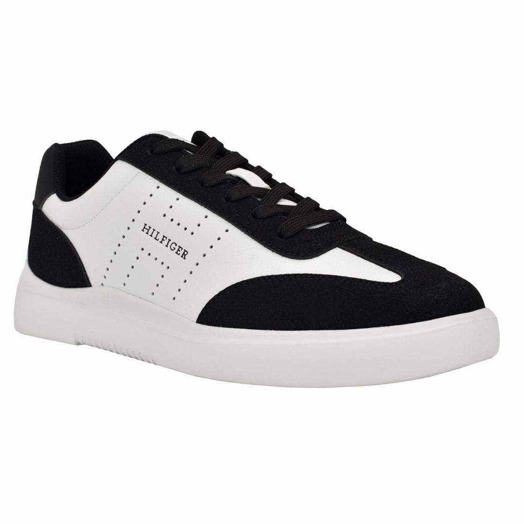 Jordan Retro Low Casual Shoes Tommy Hilfiger Chafik Sneakers Men - BLKWHT