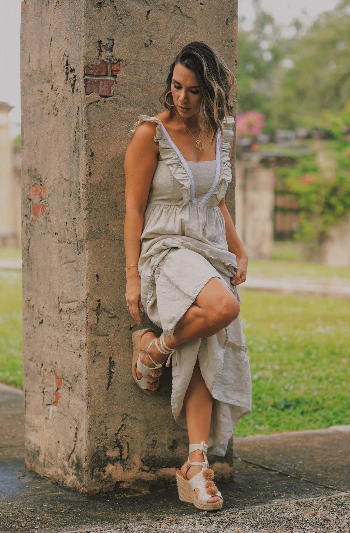 Diane Espadrilles Platform Espadrille Silva Cobos Carioca Beige