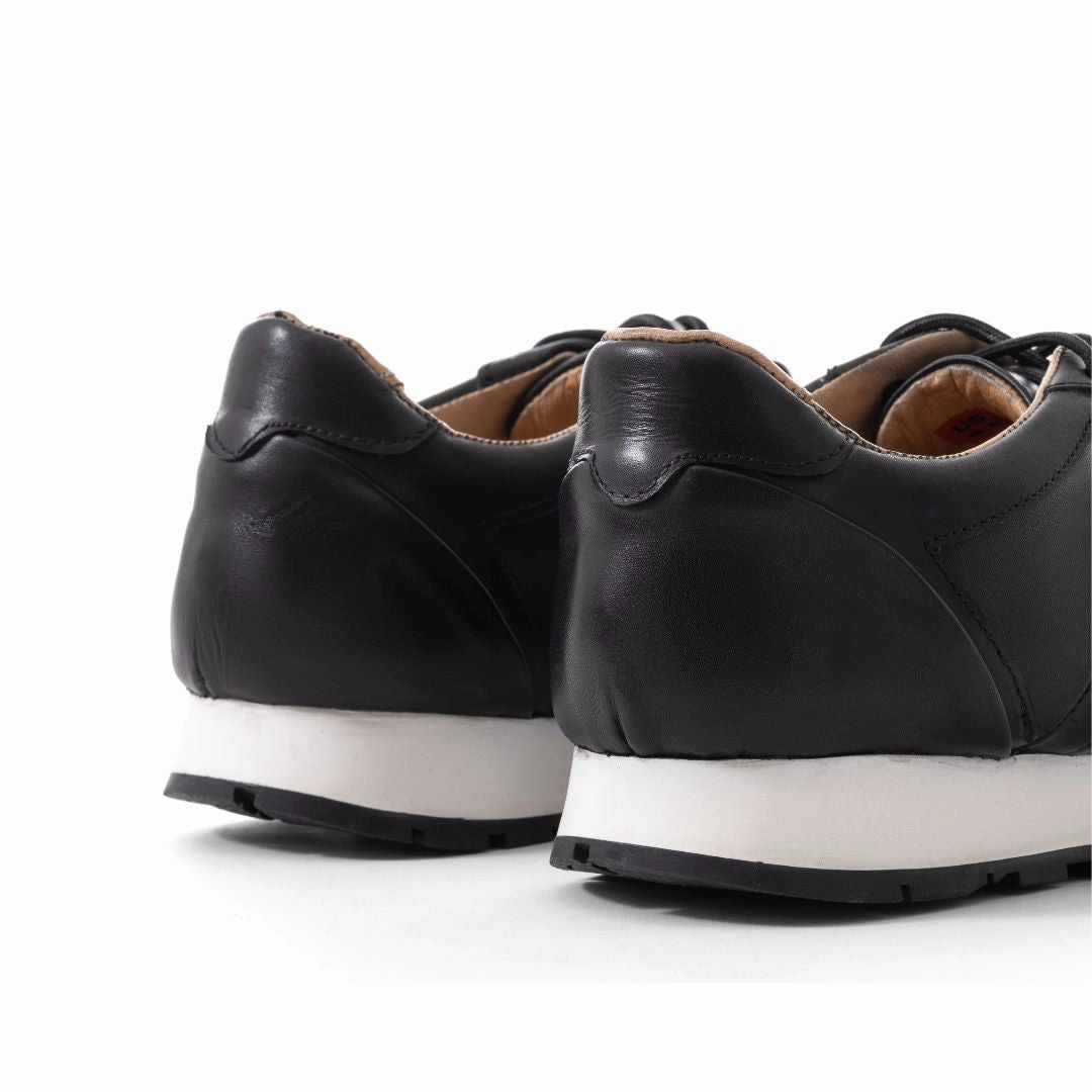 Party Flat Shoes PATINA Causal Leather Shoes Men 900-01-BLK