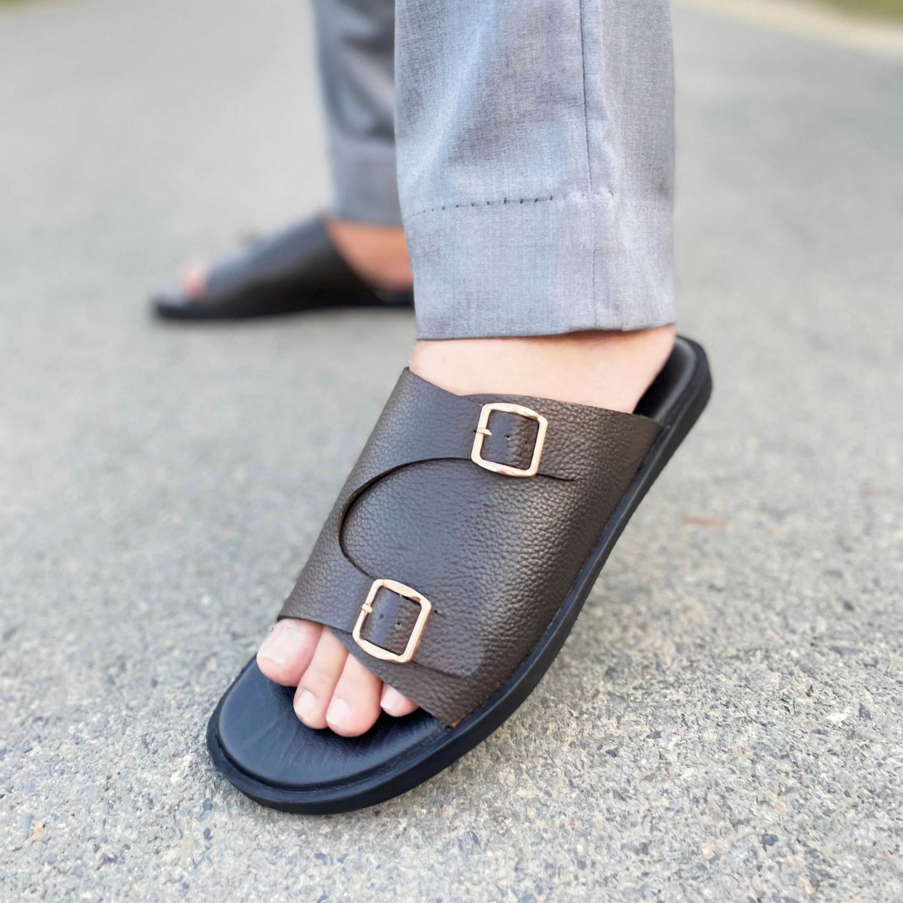 Mop Slippers LS Pure Leather Handmade Charm Chappal LS-149