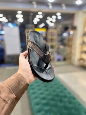 Vionic Slippers Outlet LS Pure Leather Handmade Repo - TM 364 BLK