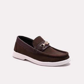 Baba Loafer Shoes Brown 0610575 Flat Shoes With Strap Around Ankle