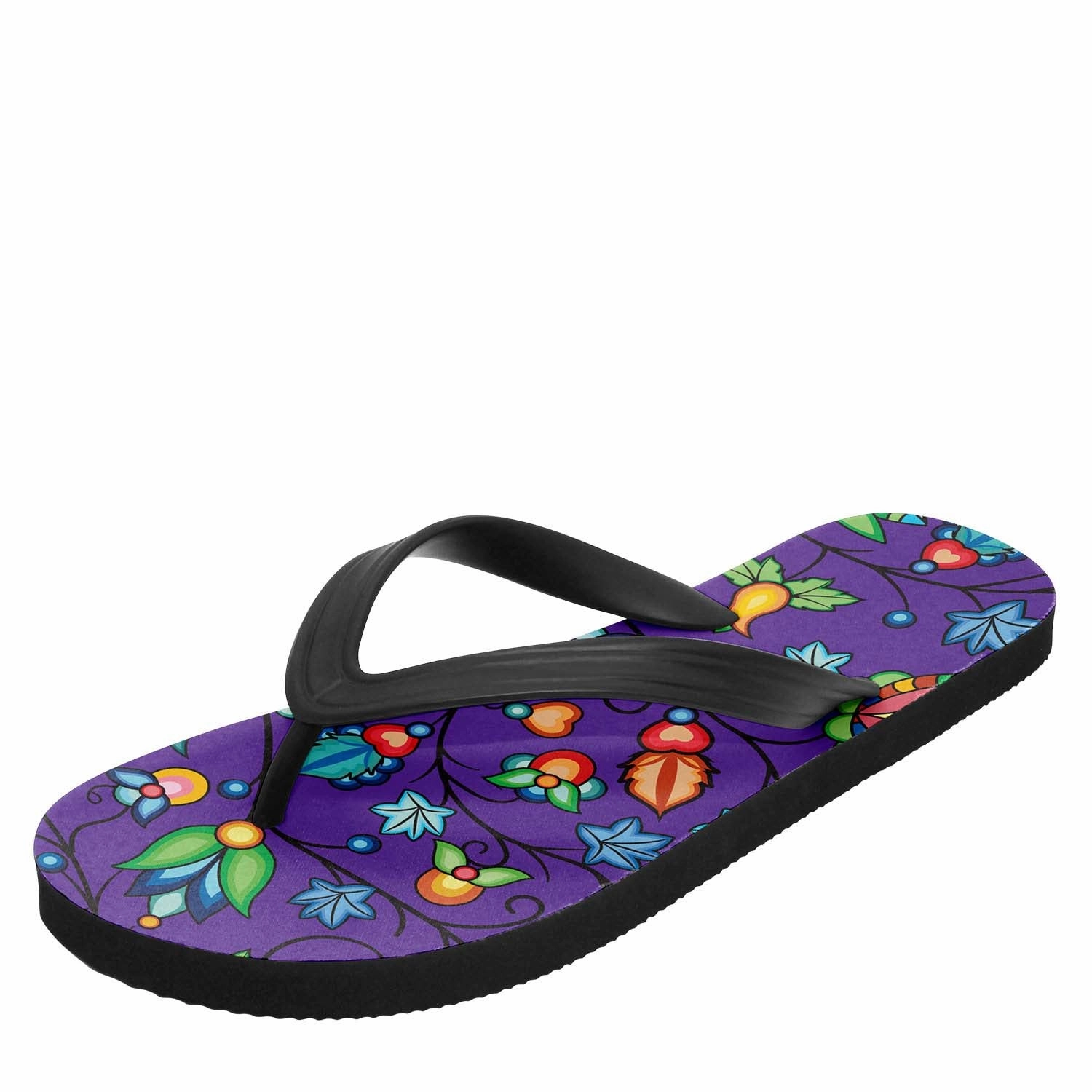Prairie Plains Spirit Midnight Purple Flip Flops Handmade Flip Flops