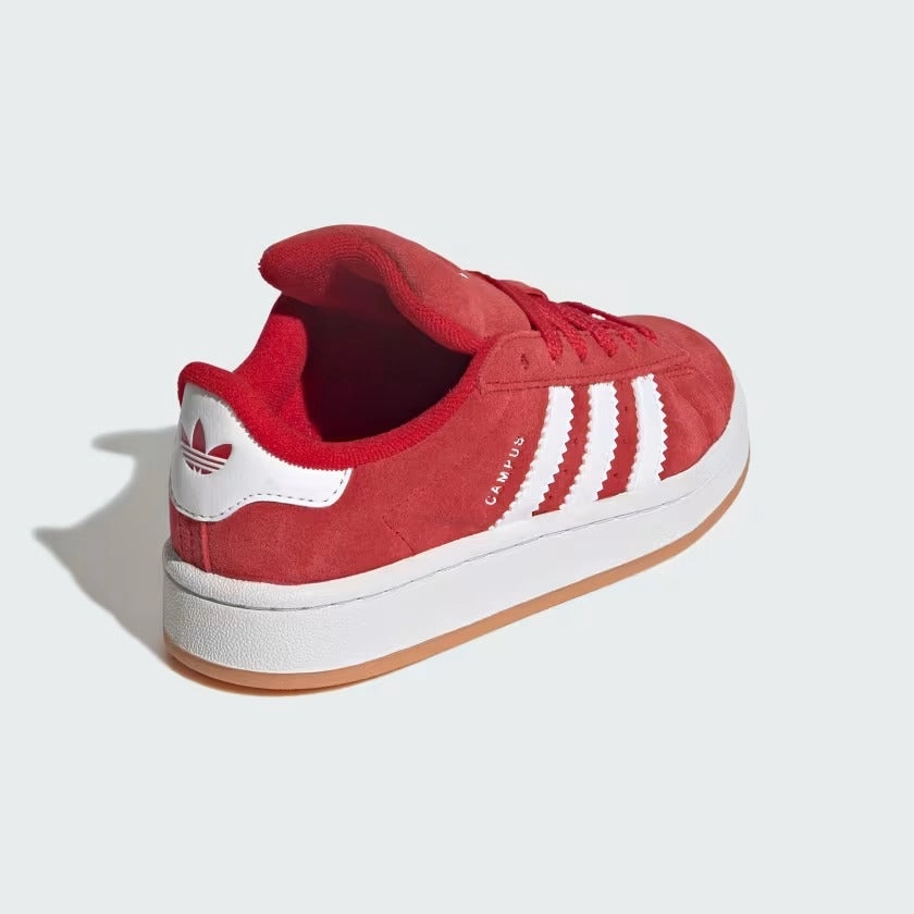 Pre School Adidas Campus 00s Elastic Lace Shoes - Scarlet/White Adidas Mls Shoes