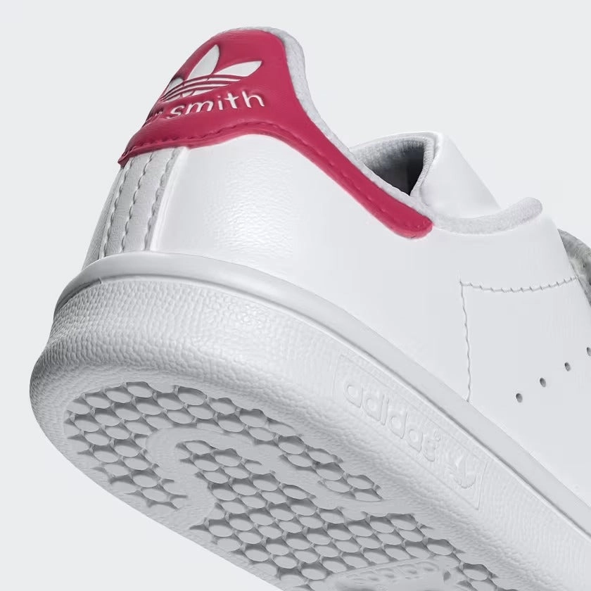 Pre School Stan Smith Comfort Closure Shoes - Cloud White/Bold Pink Adidas Terrex Jawpaw Shoes