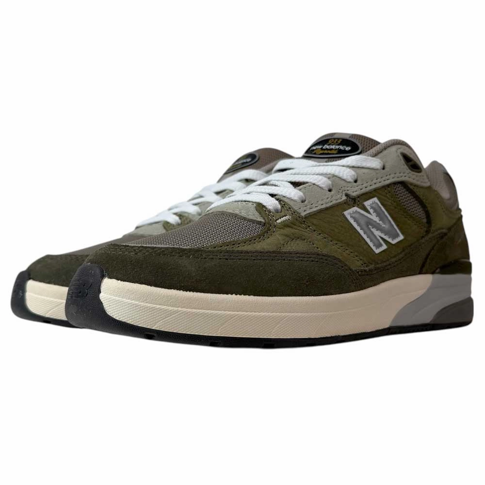 933 JKL Andrew Reynolds Green New Balance Numeric Skateboarding Shoes Suede Vulc Hi Skate Shoes