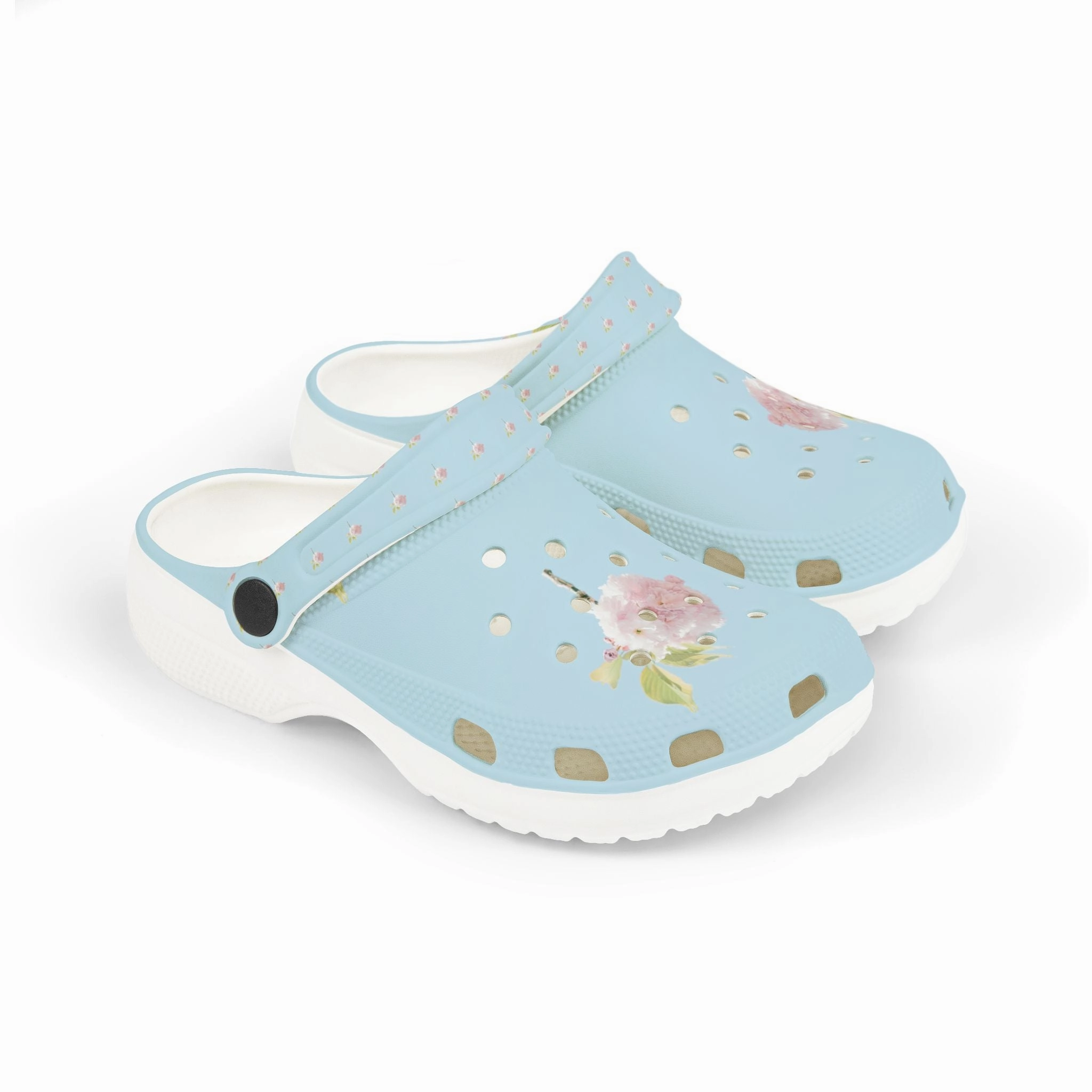 Vulc Mid Skate Shoes Kid's Floral EVA Foam Clogs, Comfortable Summer Footwear, Playtime Sandals, Unique Children's Shoes, Garden Party Essentials