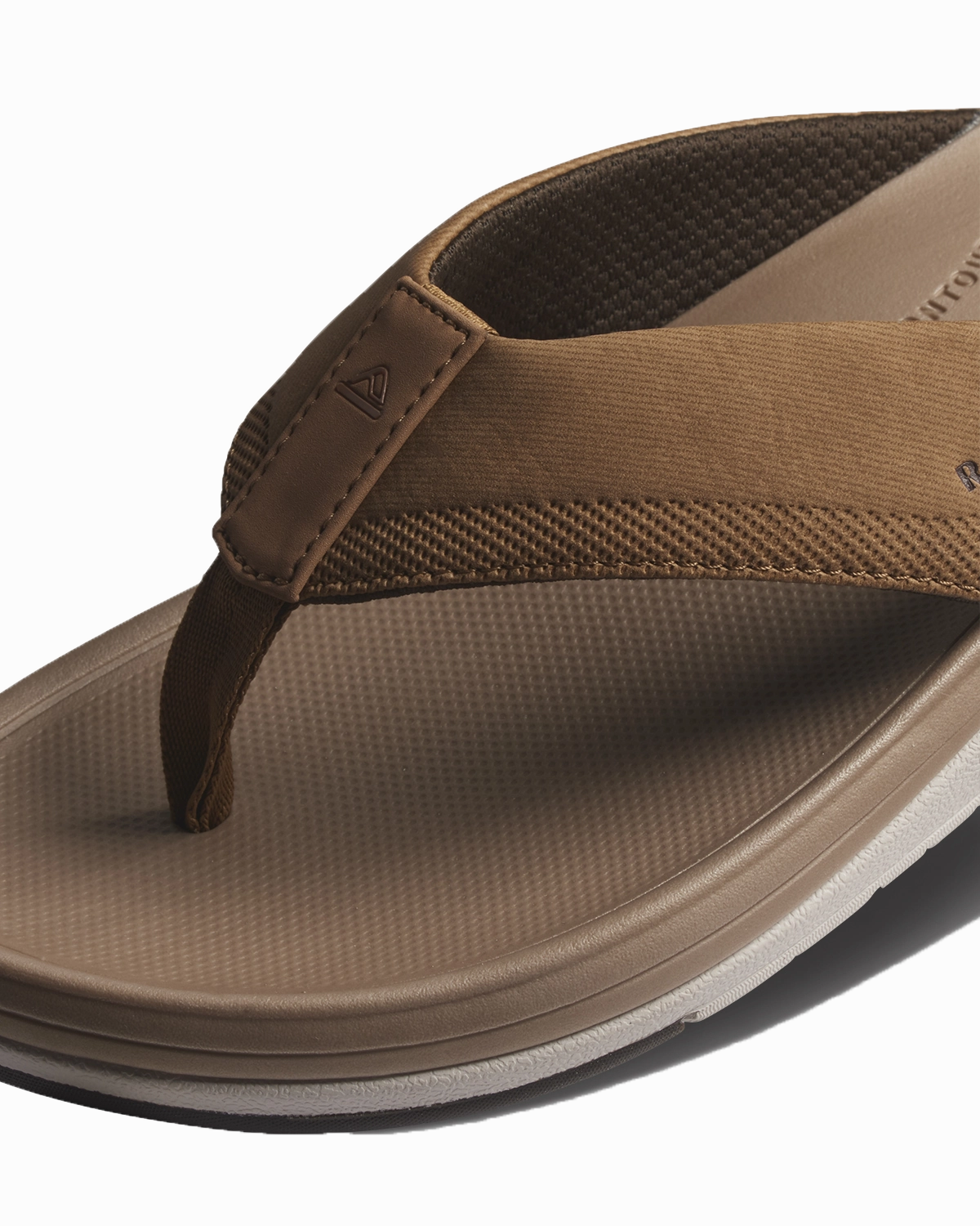 Lightweight Flip Flops With Arch Support Cushion Norte Flip Flops in Tan