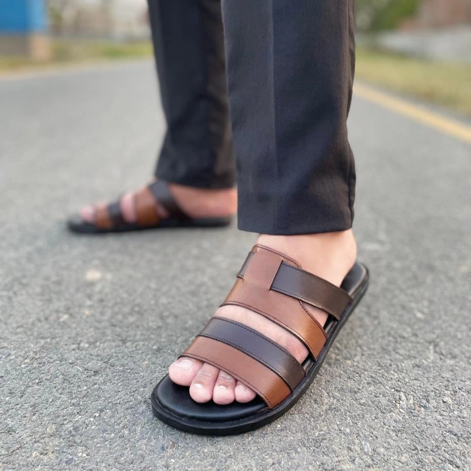 Tasman Leopard Cozy Mule Slippers LS Pure leather Handmade FootRoot Chappal LS-156