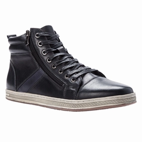 Propet's Men Boots- Lucas Hi MCV042L- Black Lace Up Casual Shoes