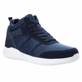 Propet's Men Diabetc Active Shoes - Viator Hi  MAA112M - Navy Shoes For Business