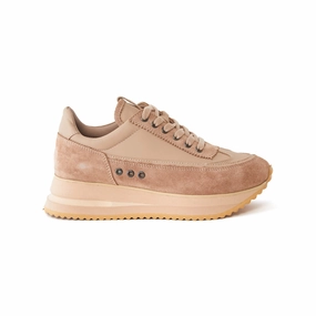 Sneakers Barre Women's Suede Calf Leather Handmade Sneakers W5014