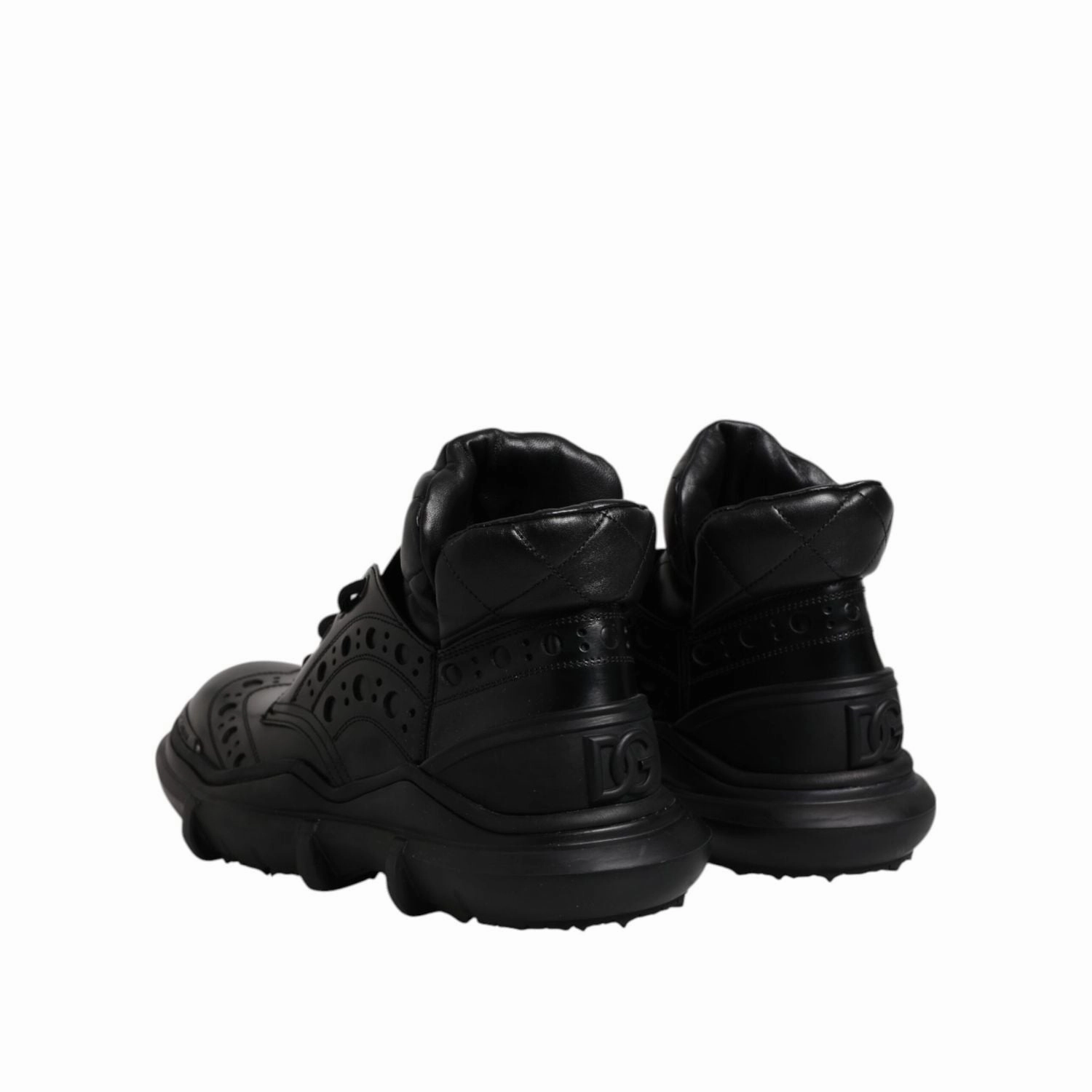 Leather Dress Boots Dolce & Gabbana Black Leather Casual Mens Ankle Boots Shoes