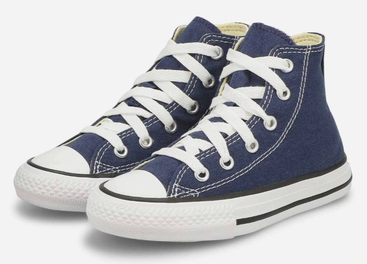 Best Sneakers For Heel Pain CONVERSE 3J233 YOUTH CTAS HI NAVY