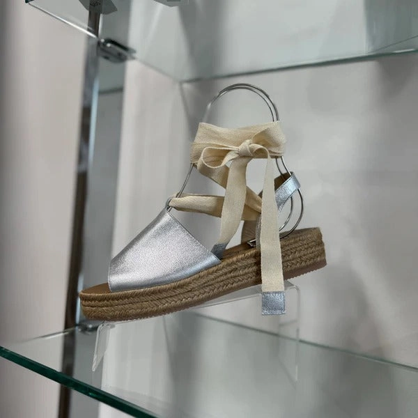 Espadrilles Spain Barcelona Debby Espadrilles - Silver