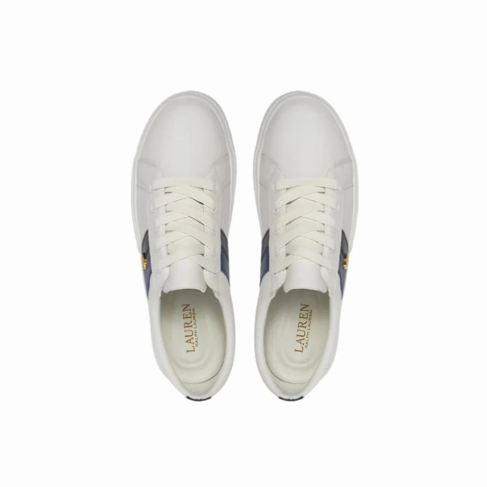 Prada Cup Sneakers Ralph Lauren Janson II Leather Women - BLU