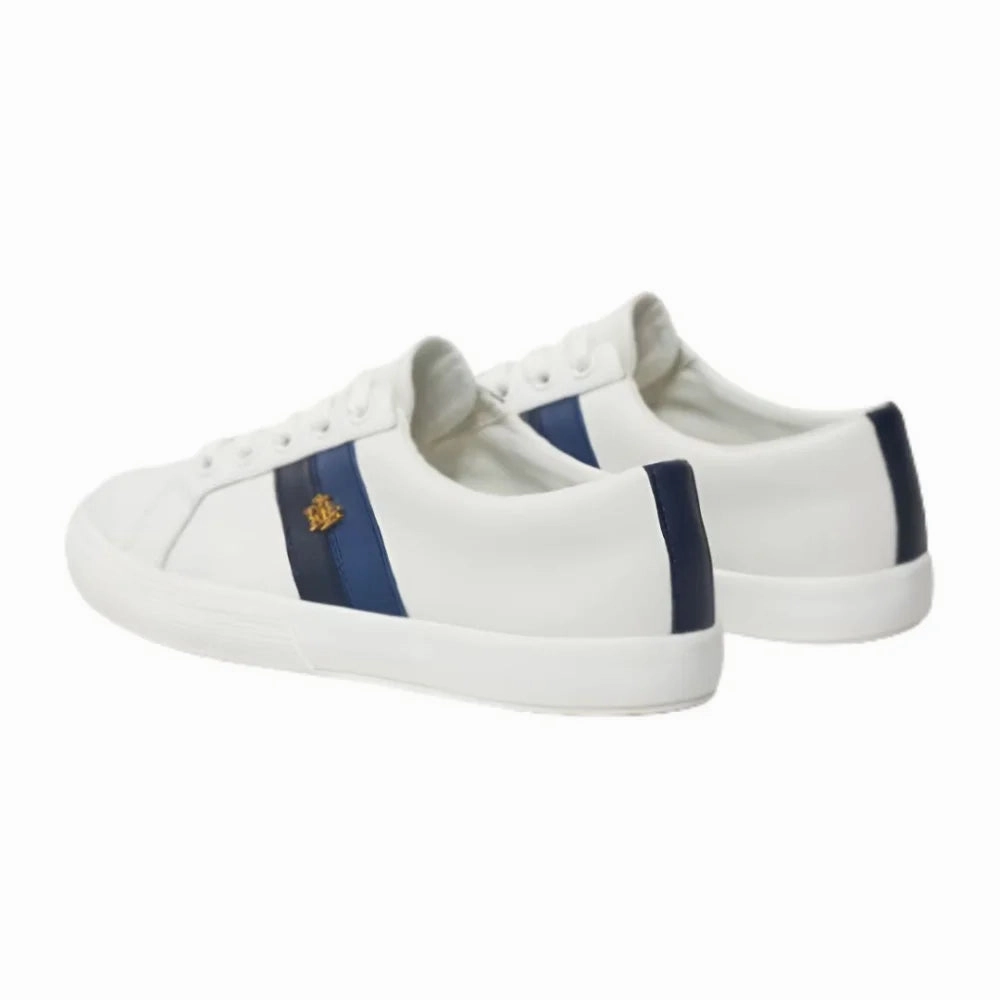 Ralph Lauren Janson II Leather Women - BLU Spring Sneakers