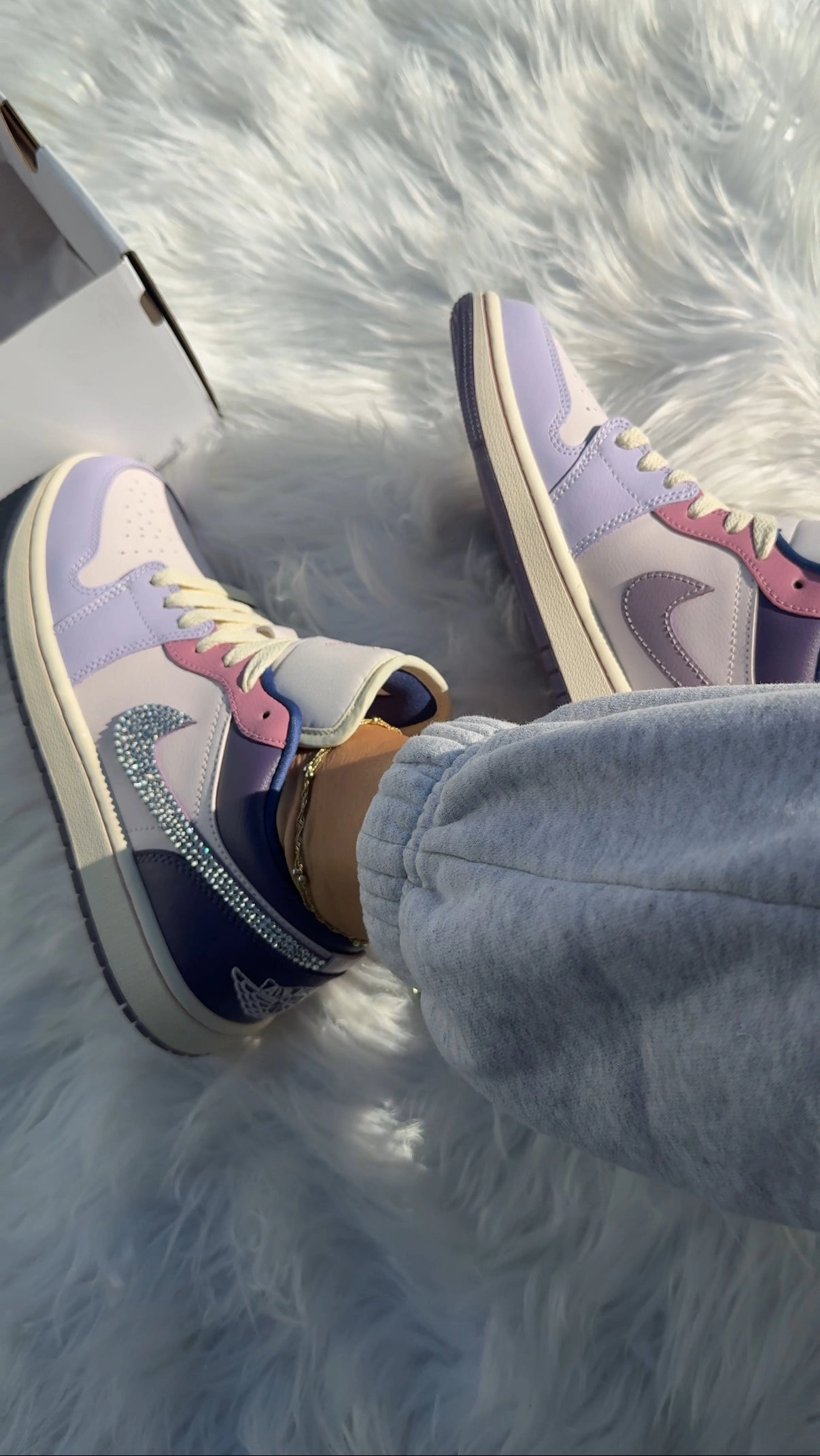 Adidas Soccer Shoes Copa RARE Pink and Purple Swarovski Womens Air Jordan Retro 1 Low Shoes