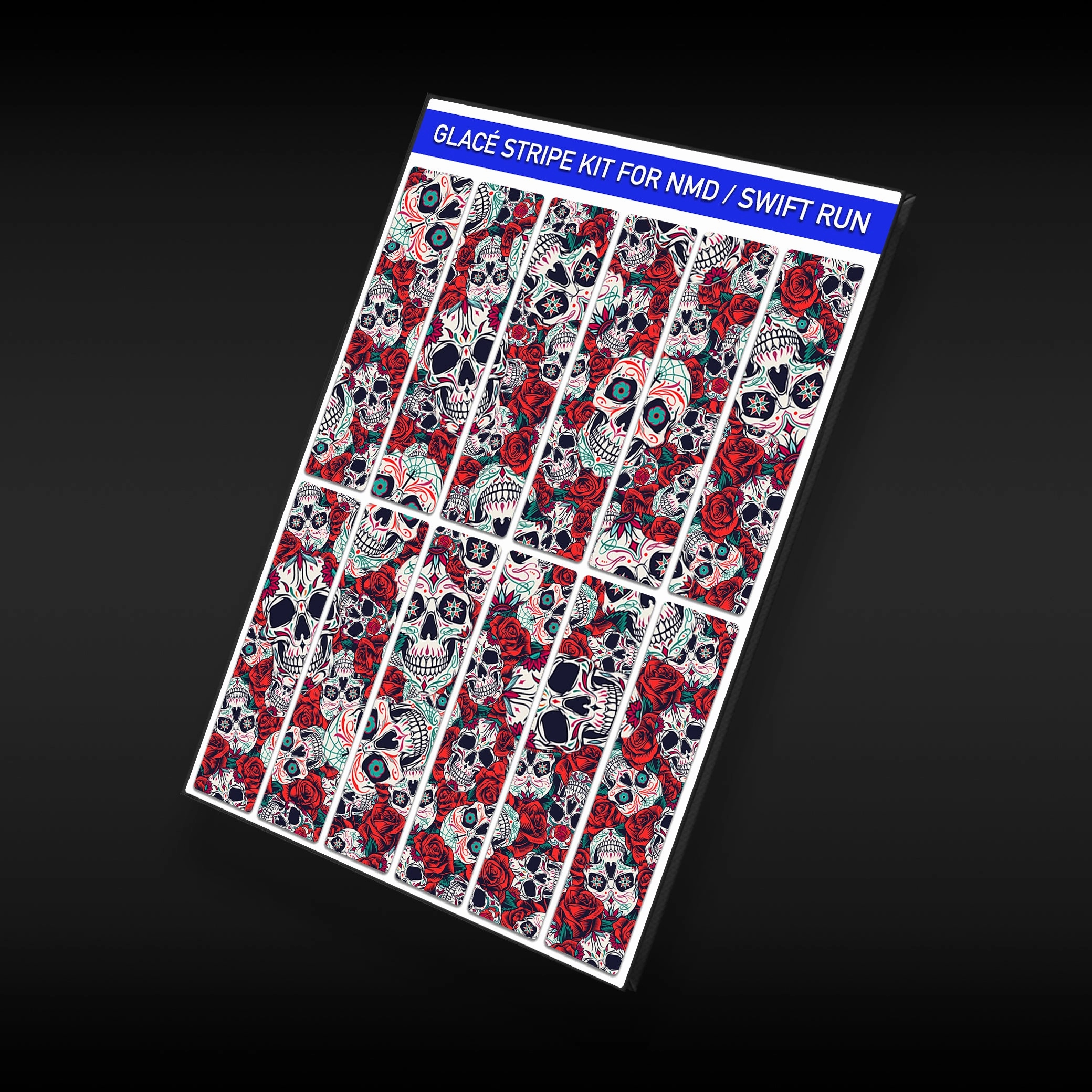 Red Day of the Dead Stripes for NMD Adidas Popular Shoes