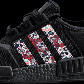 Red Day of the Dead Stripes for NMD Adidas Adistar Olympic Lifting Shoes