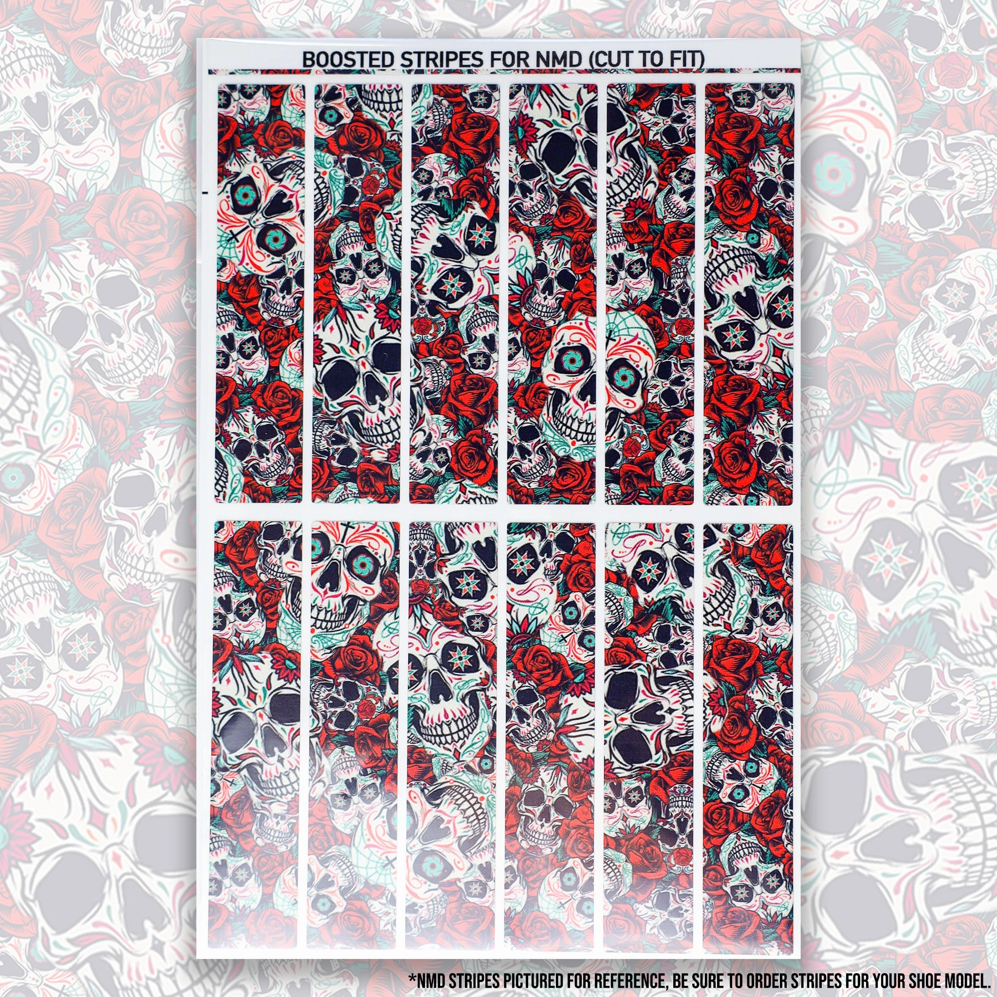 90s Adidas Shoes Red Day of the Dead Stripes for Ultra Boost 20