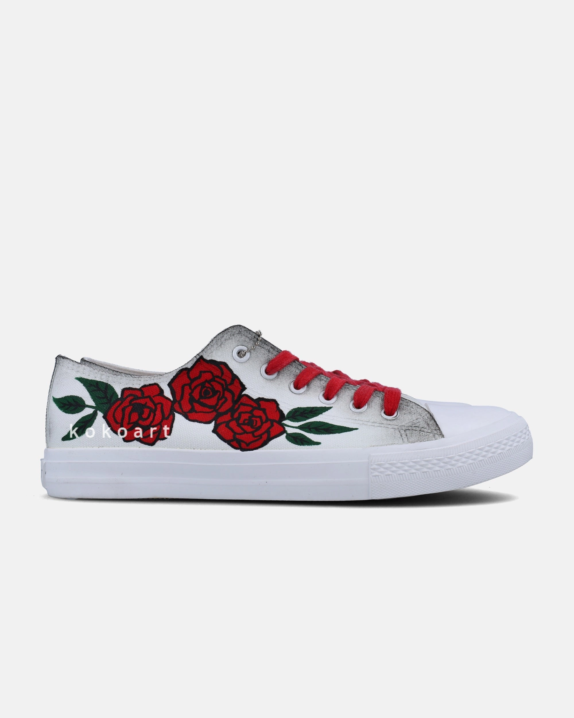Red Roses Hand Painted Shoes