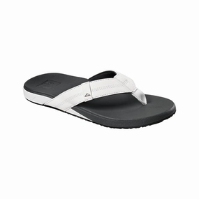 Reef Cushion Phantom Sandals in White/Charcoal Love Flip Flops