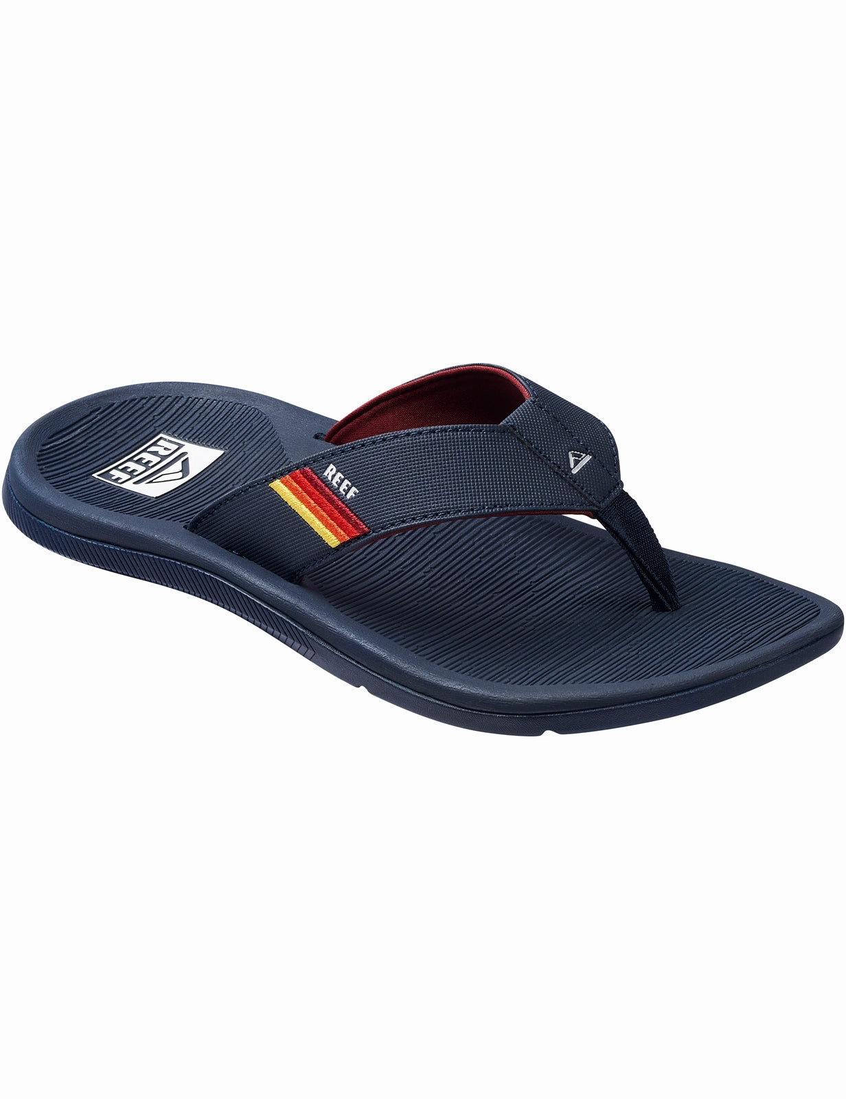 Reef Santa Ana Sandals in Grey/Ocean Sunset Foot Support Flip Flops