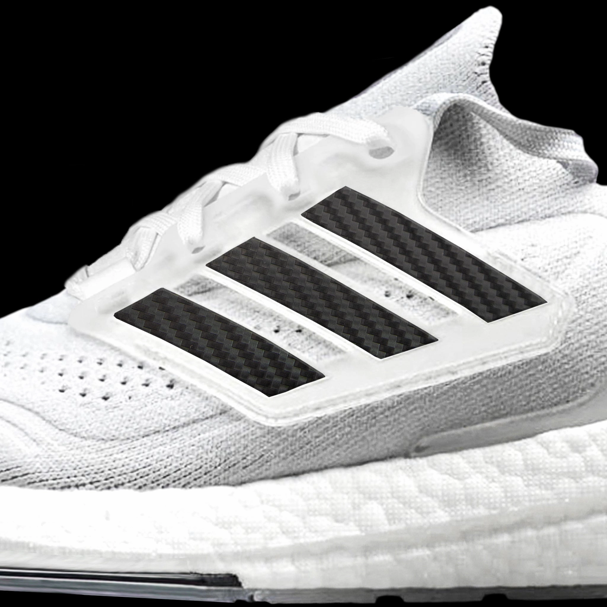 Adidas Terrex Free Hiker Shoes Black Carbon Fiber Stripes for Ultra Boost 22 / 21