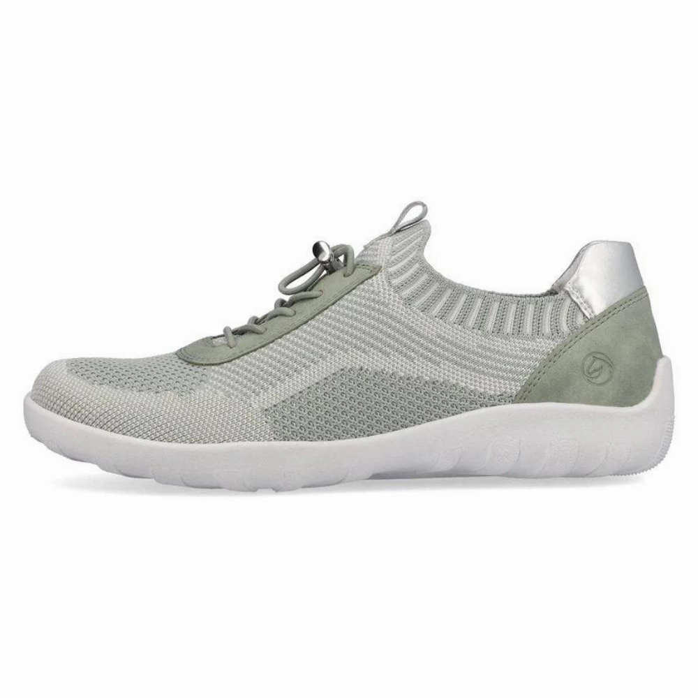 Summer Shoes Business Casual Remonte Liv 18 Mint Vanilla/Peppermint/Silver Sneaker (Women's)