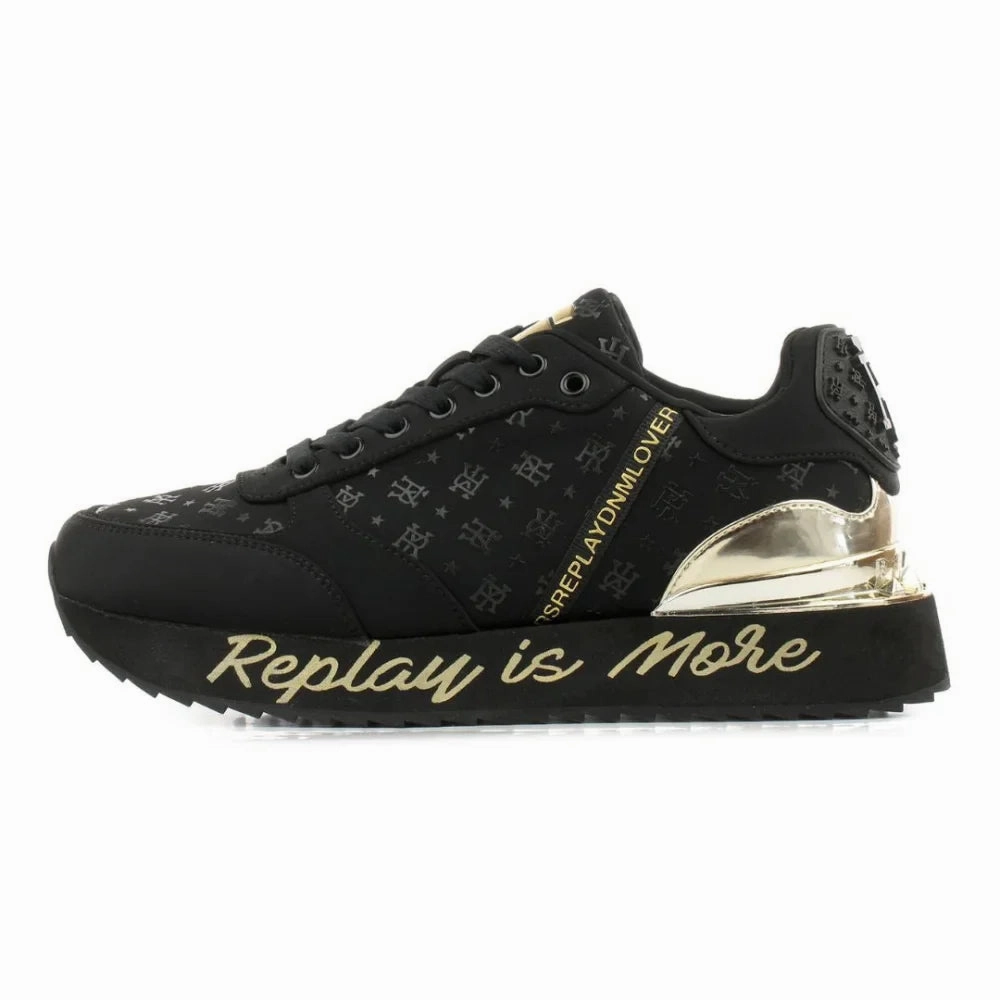 REPLAY Penny Women Sneakers RS630096T-BLKBLK Girl Sneakers