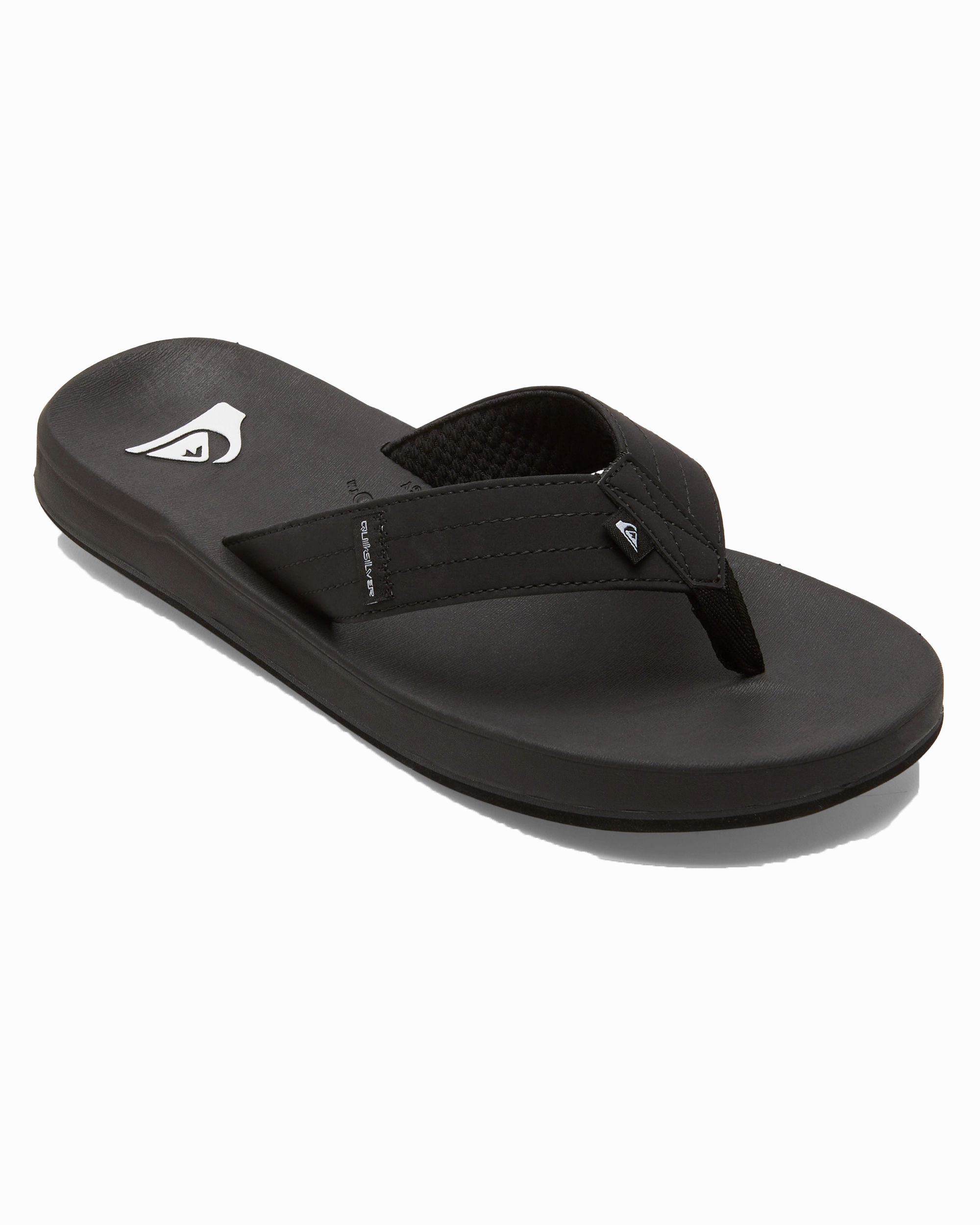 Rivi III Flip Flops in Black Designer Wedge Flip Flops