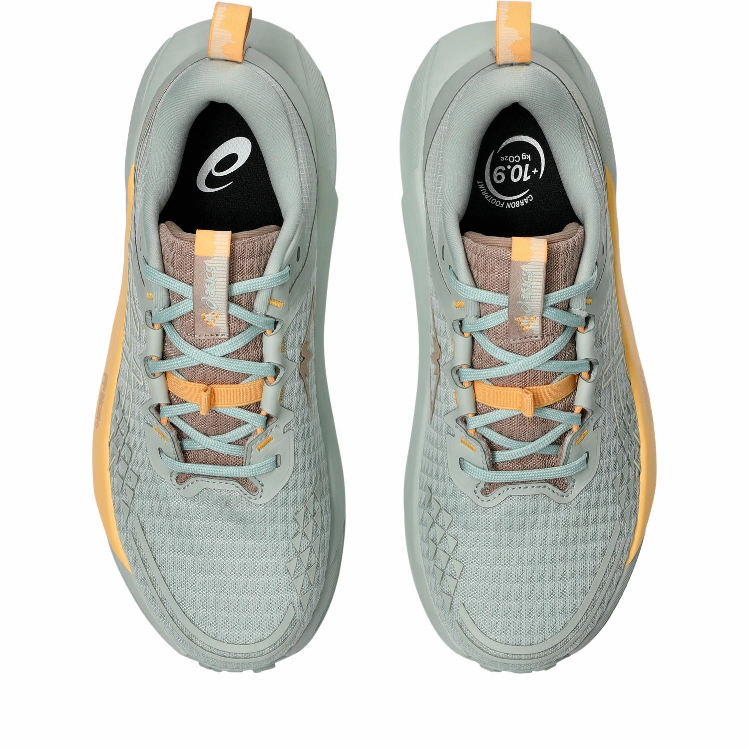 Foam Hierro Trail-running Shoes Asics Gel-Trabuco 13 Women's - Lime Green/Rainstorm Grey