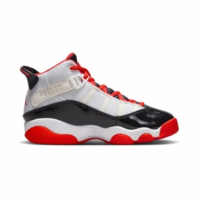 Jordan 6 Rings Little Kids' Shoes Black White Casual Shoes