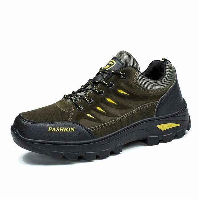 Fast Drying Hiking Shoes Men's Waterproof Hiking Shoes Travel Shoes Autumn Outdoor Non-slip Wear Sneakers Men Lace Up Trekking Climbing Sports Shoes Male