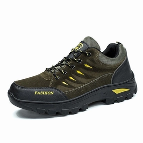Men's Waterproof Hiking Shoes Travel Shoes Autumn Outdoor Non-slip Wear Sneakers Men Lace Up Trekking Climbing Sports Shoes Male Zero Drop Waterproof Hiking Shoes