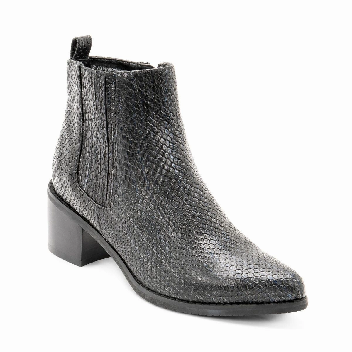 Suede Shoes Waterproof Spray BLONDO Elvina Women | Black Croco (B5768)