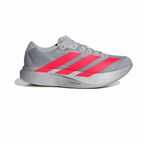 Gym Running Shoes adidas - Adizero Evo SL W - Silver Metallic/Lucid Red - Women's [KI3383]