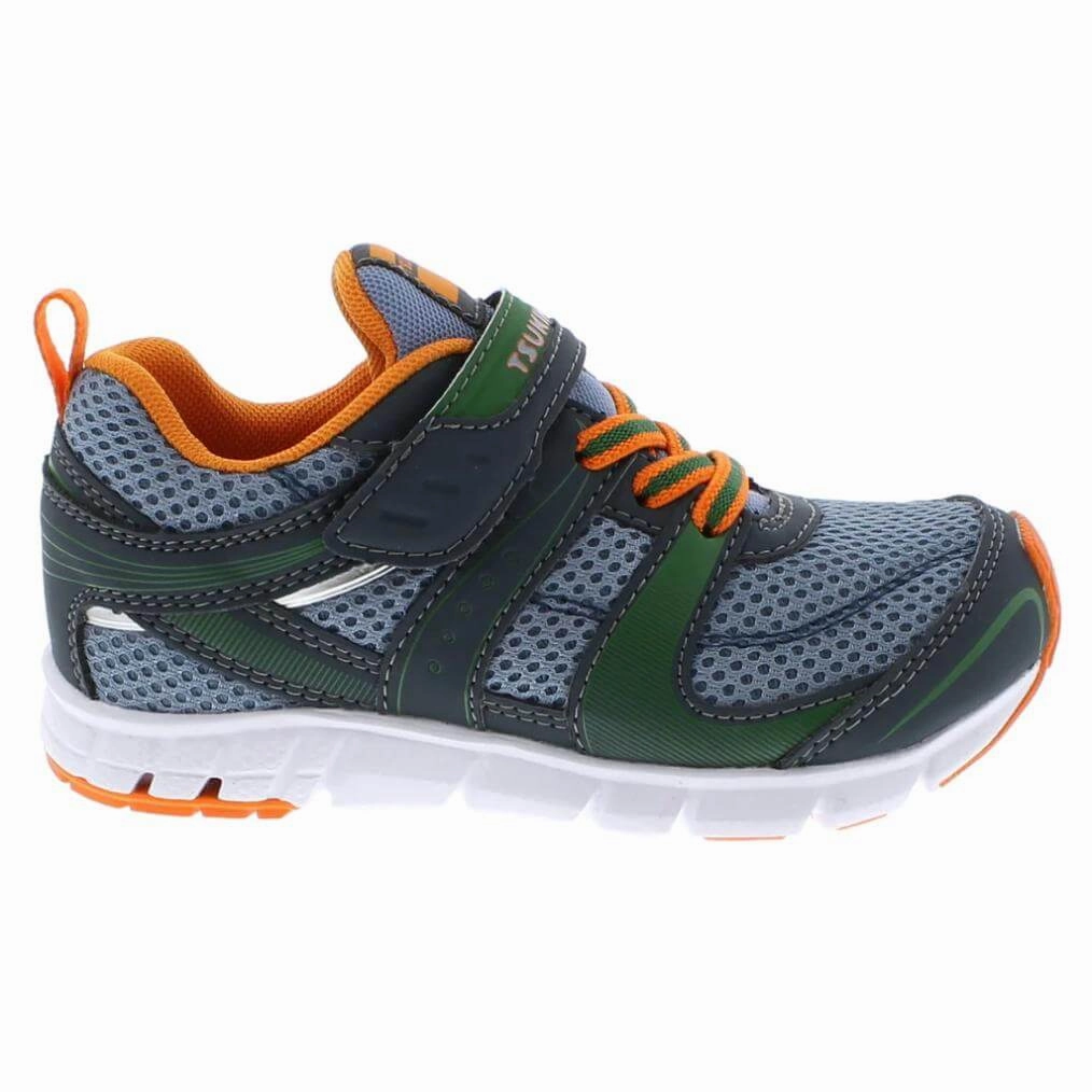 Tsukihoshi Velocity Charcoal Sea Boys Running Shoes (Machine Washable) Running Shoes New Balance