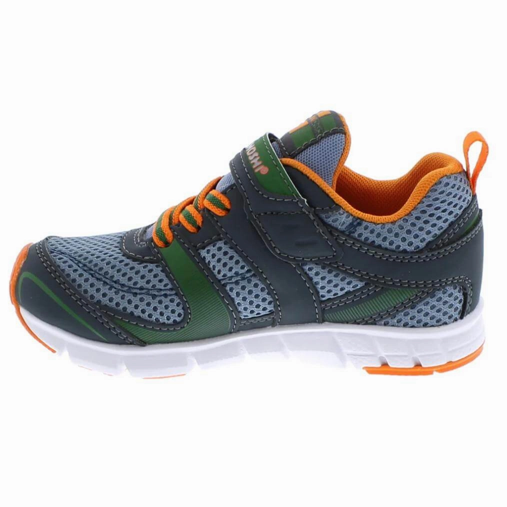 Under Pronation Running Shoes Tsukihoshi Velocity Charcoal Sea Boys Running Shoes (Machine Washable)