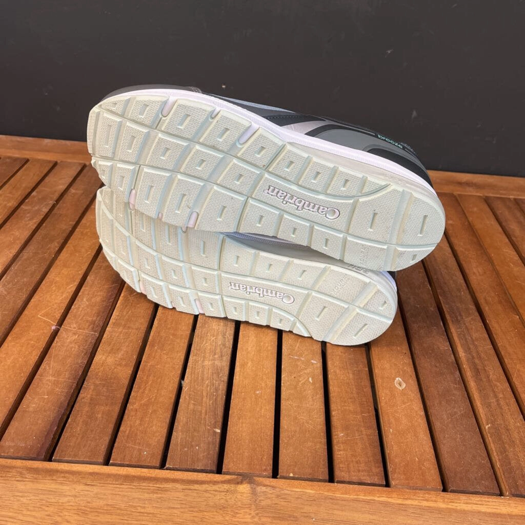 Best Running Shoes 2025 Prices Comparison Cambrian - Women's Breeze Medium Width Running Shoes - MSRP $200: Grey / Mint-women-W10